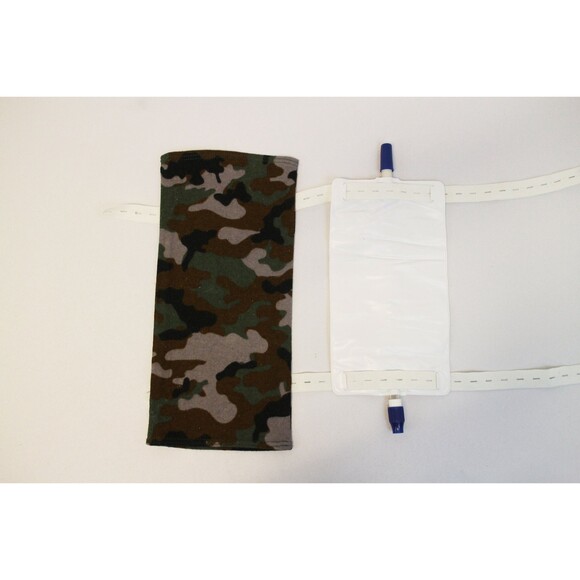Camouflage Flannel 500mL - 600mL Medline Rusch UroSafe Leg Bag Cover - Picture 6 of 6